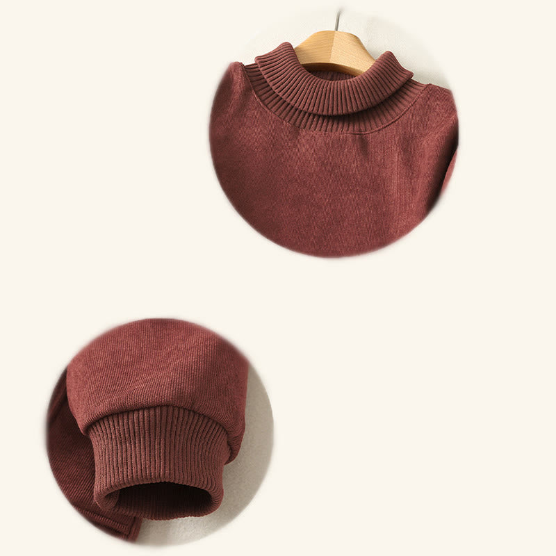 Robe midi d'hiver à col montant et manches longues en coton chaud pour femme, avec poches , Buddha Stones - image 15