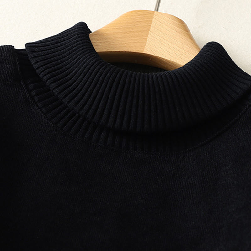 Robe midi d'hiver à col montant et manches longues en coton chaud pour femme, avec poches , Buddha Stones - image 22