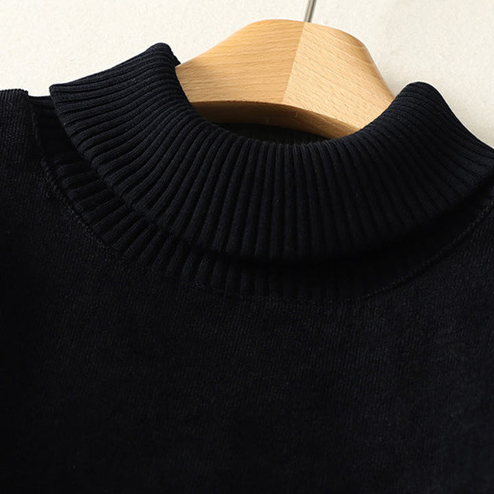 Robe midi d'hiver à col montant et manches longues en coton chaud pour femme, avec poches , Buddha Stones - image 22