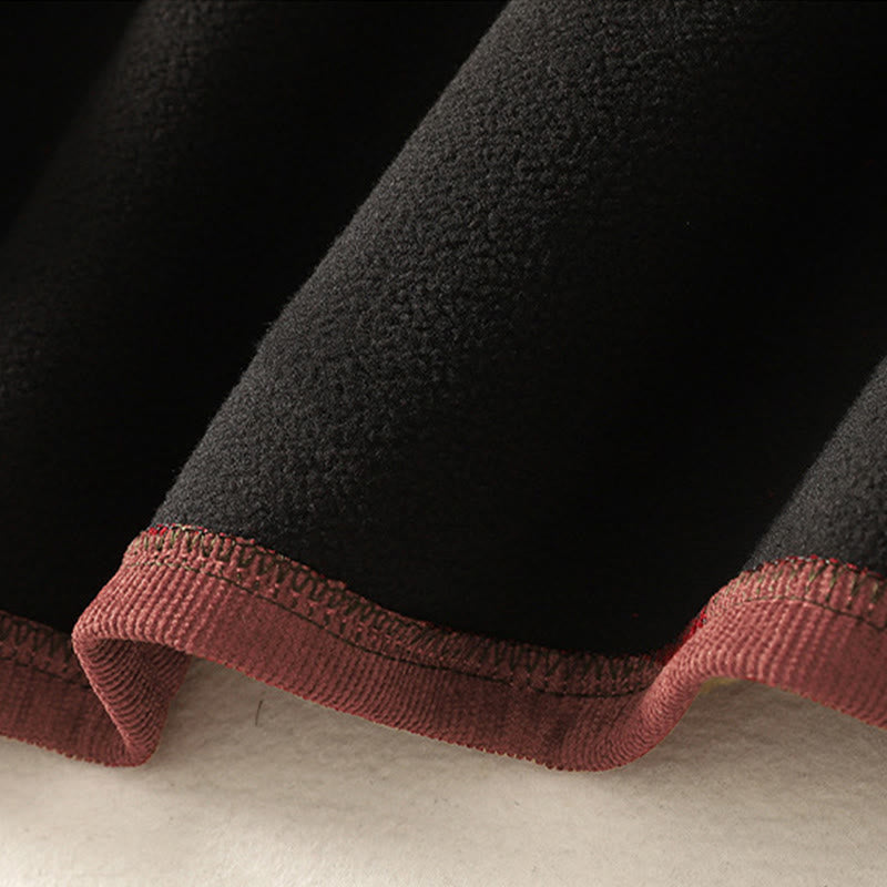 Robe midi d'hiver à col montant et manches longues en coton chaud pour femme, avec poches , Buddha Stones - image 13