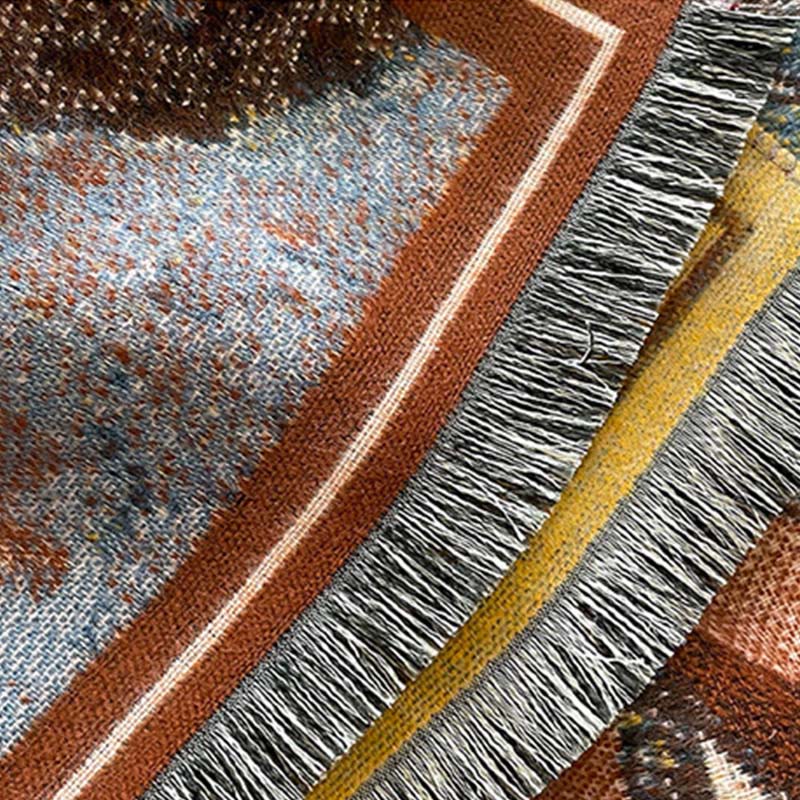 Écharpe-châle chaude et confortable avec motif de Buddha Stones, de fleurs de magnolia blanches d'hiver et de petits oiseaux. - image 14