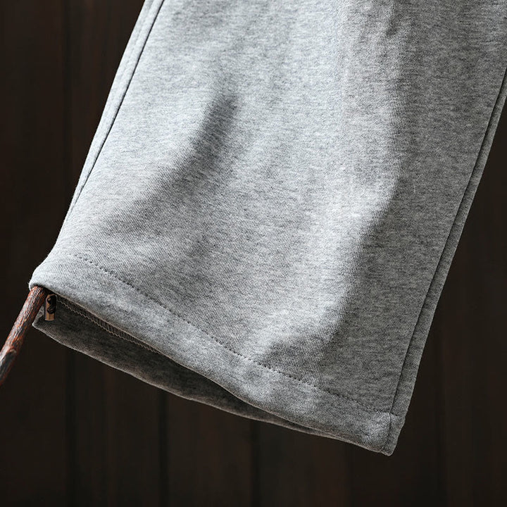 Pantalon en coton uni à blocs de couleur Buddha Stones Fall pour femme, avec poches - image 11