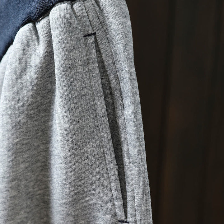 Pantalon en coton uni à blocs de couleur Buddha Stones Fall pour femme, avec poches - image 8