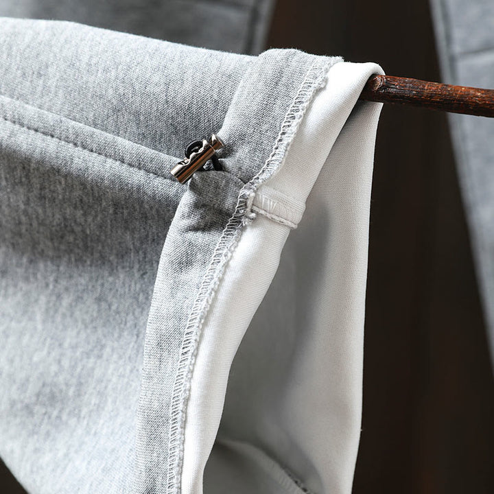 Pantalon en coton uni à blocs de couleur Buddha Stones Fall pour femme, avec poches - image 12