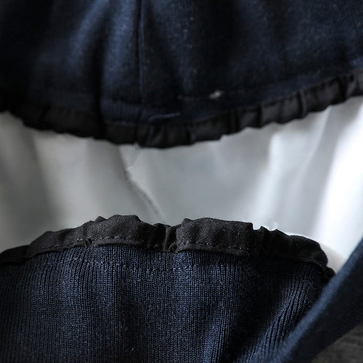 Pantalon en coton uni à blocs de couleur Buddha Stones Fall pour femme, avec poches - image 10