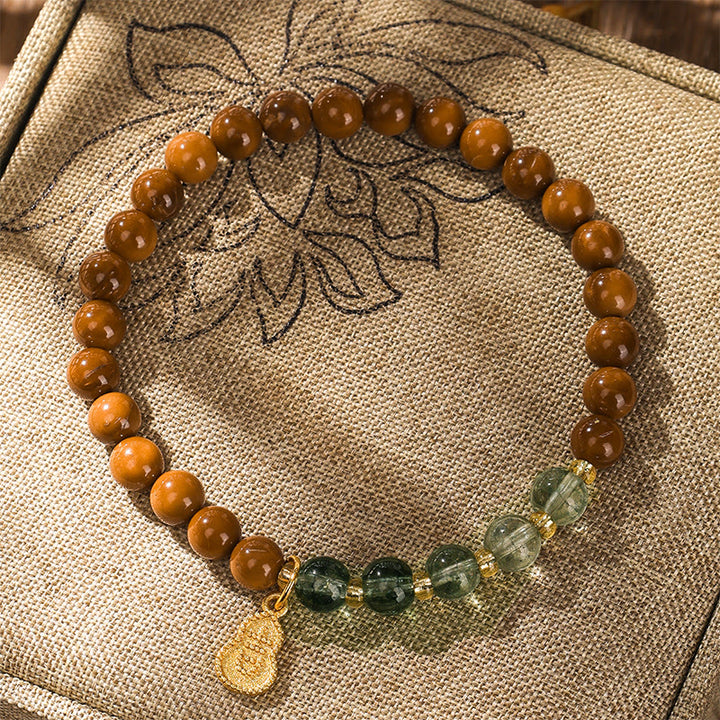 Bracelet de Buddha Stones, graine de Kuka verte, pour repousser les mauvais esprits - image 1