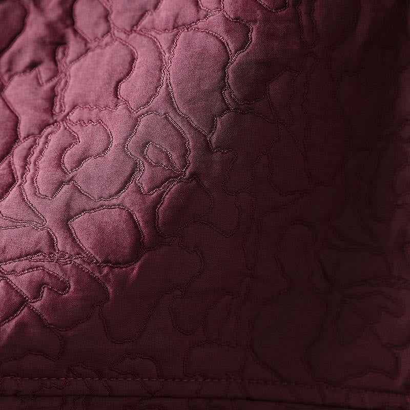 Veste mi-longue à manches longues en coton jacquard avec poches et boutons d'automne Buddha Stones - image 10