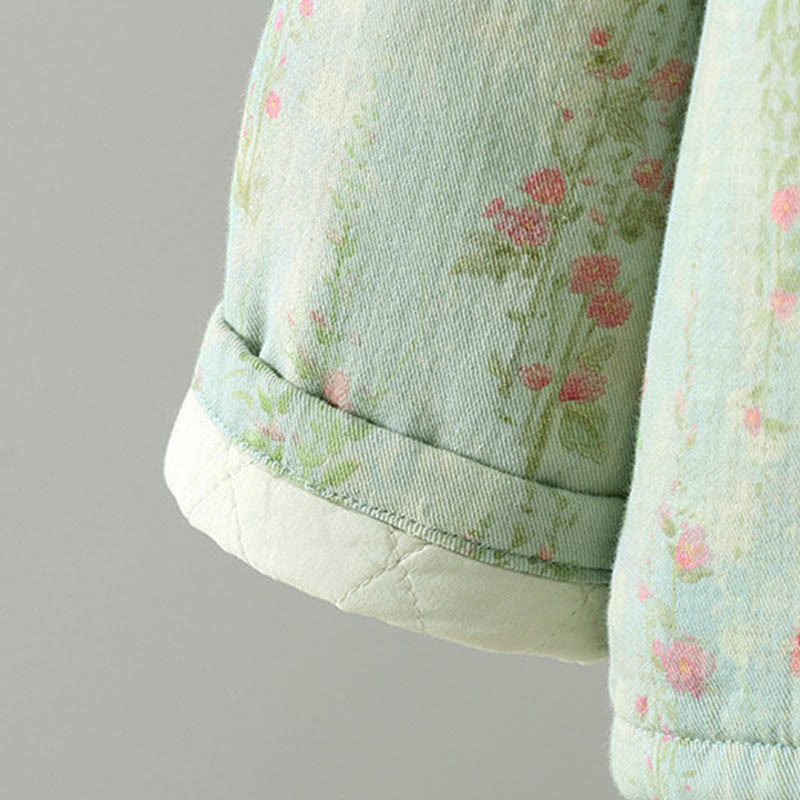 Veste thermique d'hiver pour femme en coton, manches longues, patchwork de dentelle, avec poches, Buddha Stones - image 20