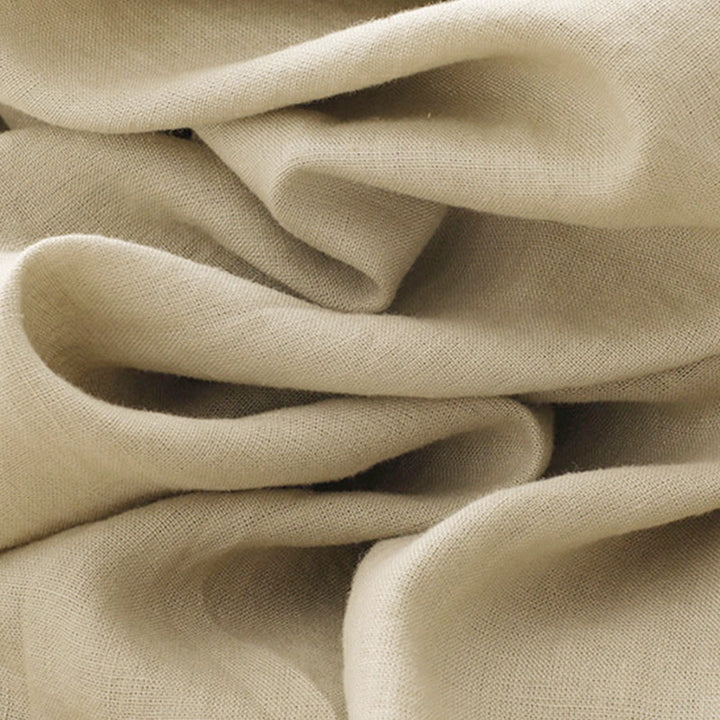 Robe midi en coton à manches longues et poches, ornée de boutons simples et de motifs Buddha Stones Fall Commute - image 14