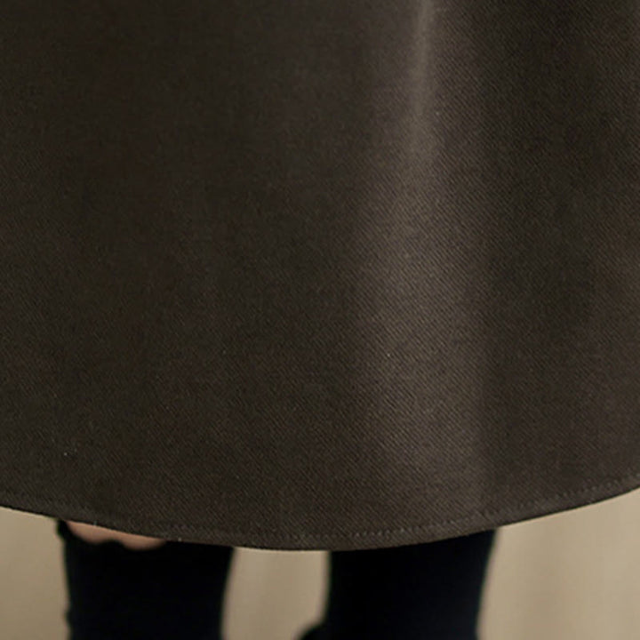 Jupe d'hiver pour femme Buddha Stones en coton pur, longueur 7-8, taille élastique, poches - image 9