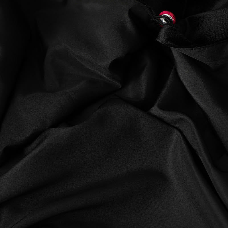 Veste épaisse à manches longues pour femme avec motif de fleurs suspendues et Buddha Stones  - image 6