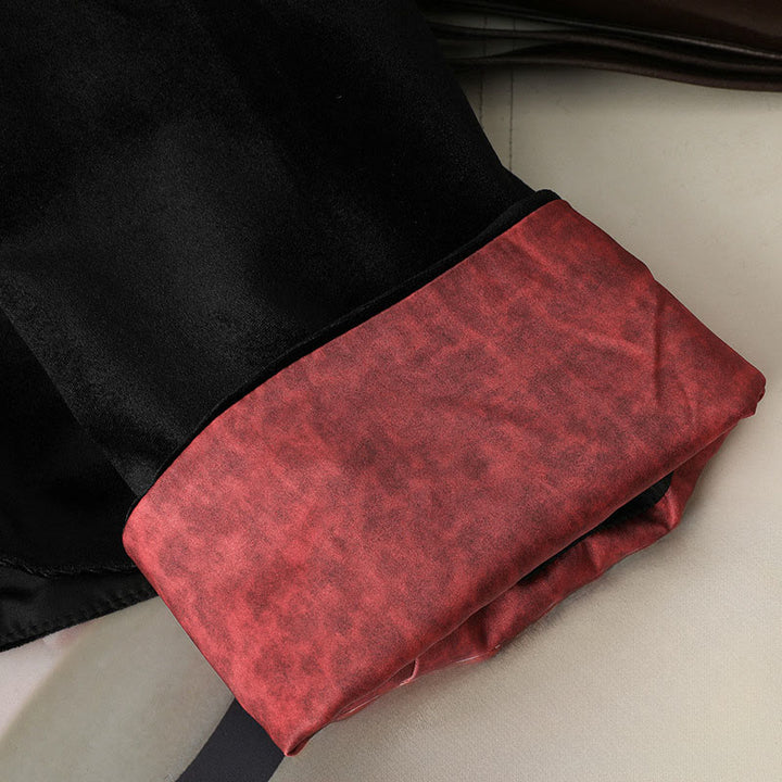 Veste épaisse à manches longues pour femme avec motif de fleurs suspendues et Buddha Stones  - image 3