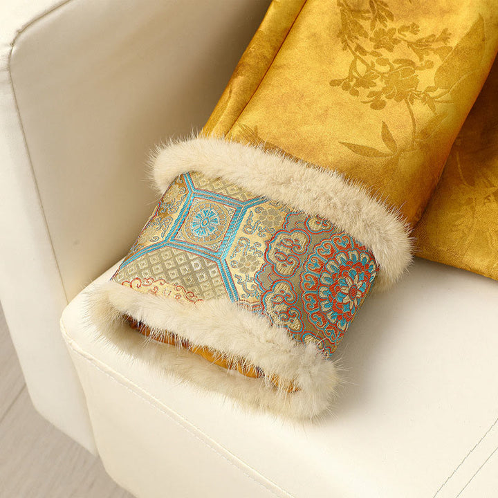 Veste épaisse à manches longues pour femme, ornée de boutons en forme de grenouille et de motifs traditionnels chinois, Buddha Stones  - image 8