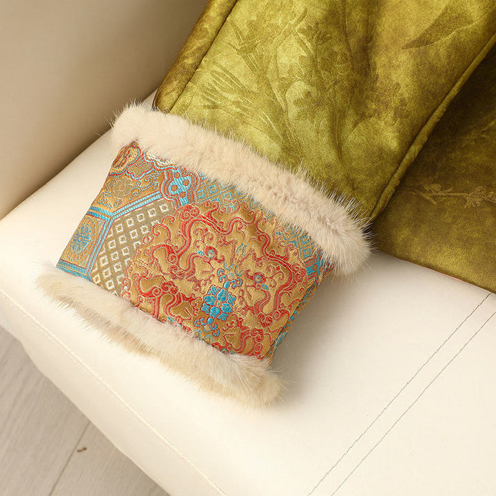 Veste épaisse à manches longues pour femme, ornée de boutons en forme de grenouille et de motifs traditionnels chinois, Buddha Stones  - image 13