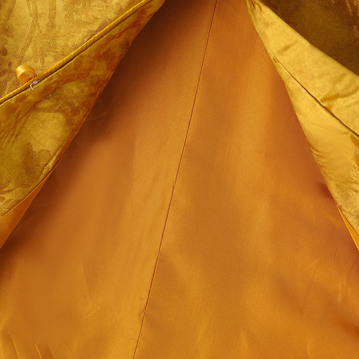 Veste épaisse à manches longues pour femme, ornée de boutons en forme de grenouille et de motifs traditionnels chinois, Buddha Stones  - image 4