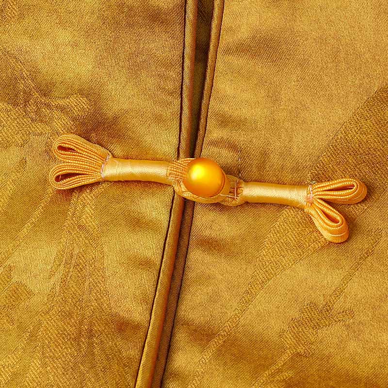 Veste épaisse à manches longues pour femme, ornée de boutons en forme de grenouille et de motifs traditionnels chinois, Buddha Stones  - image 5