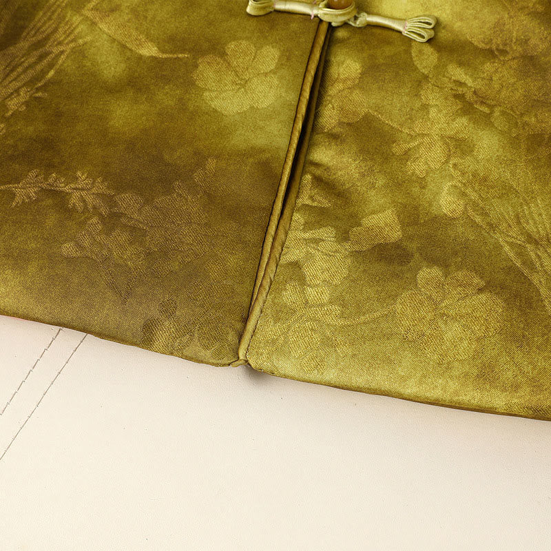 Veste épaisse à manches longues pour femme, ornée de boutons en forme de grenouille et de motifs traditionnels chinois, Buddha Stones  - image 16