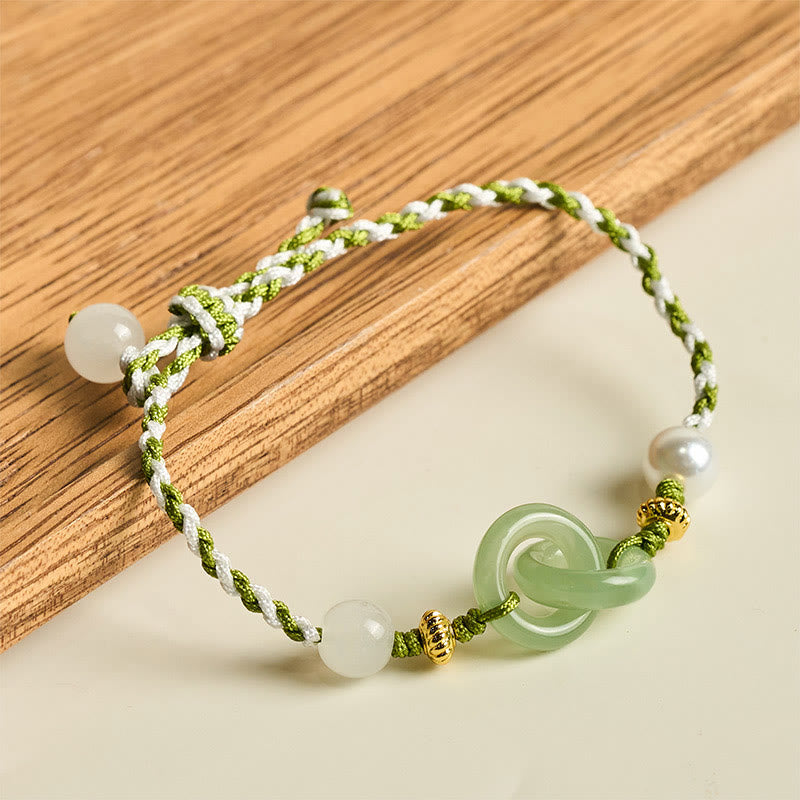 Bracelet de paix en corde tressée avec Buddha Stones et boucle d'amour apaisante - image 6