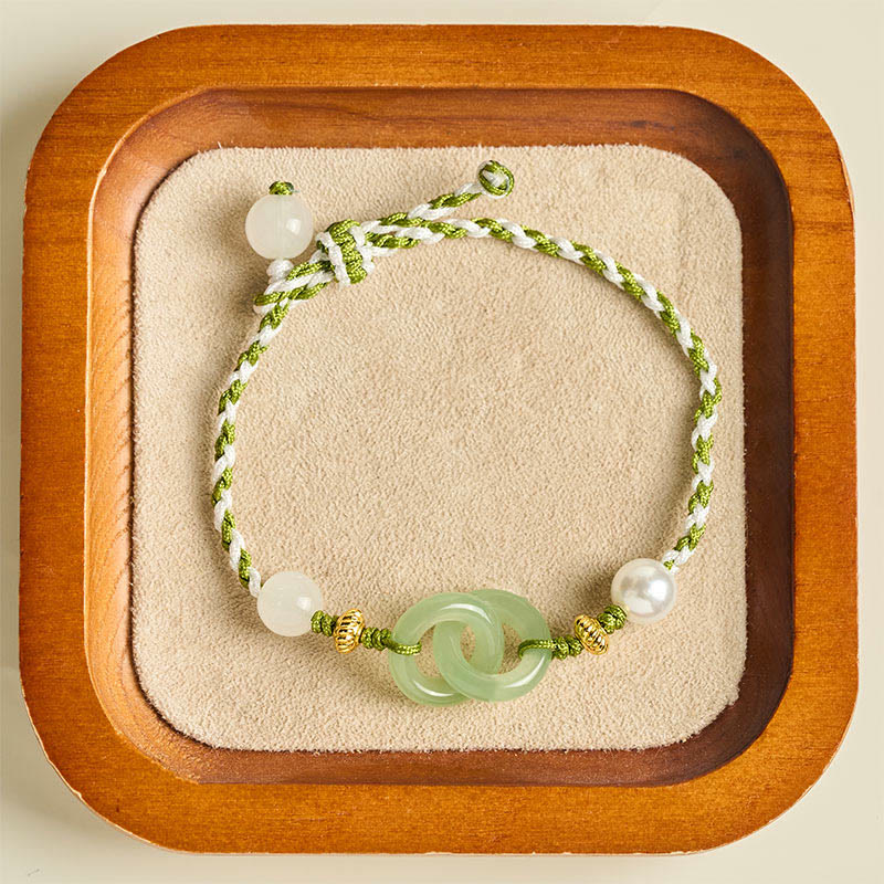 Bracelet de paix en corde tressée avec Buddha Stones et boucle d'amour apaisante - image 3