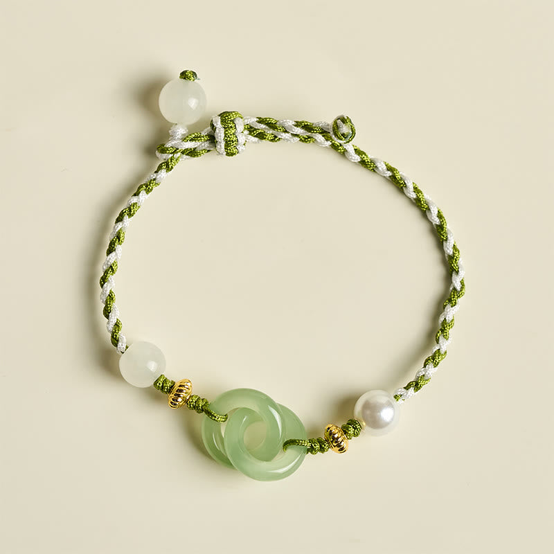 Bracelet de paix en corde tressée avec Buddha Stones et boucle d'amour apaisante - image 2