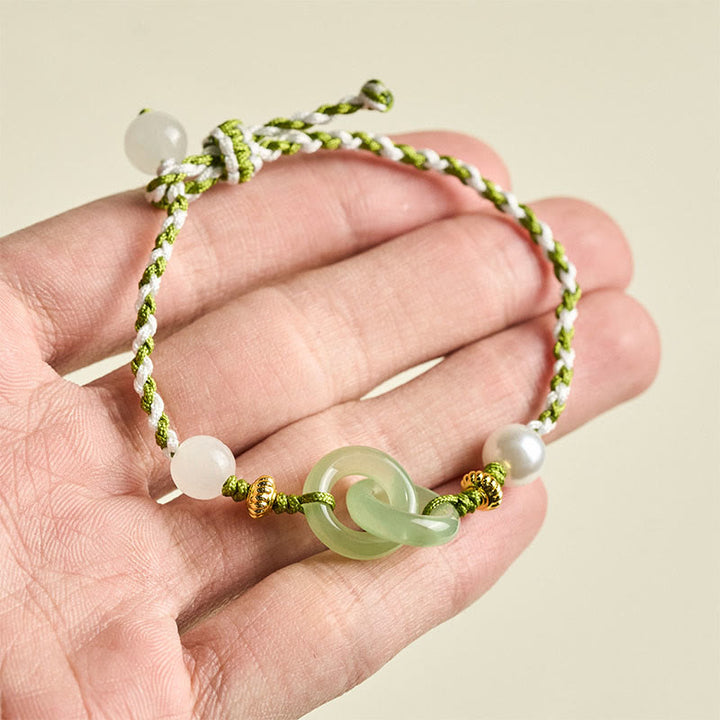 Bracelet de paix en corde tressée avec Buddha Stones et boucle d'amour apaisante - image 7