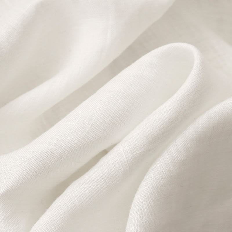 Chemise à manches longues en coton pour femme, couleur unie, col rond et boutons, motif Buddha Stones - image 12