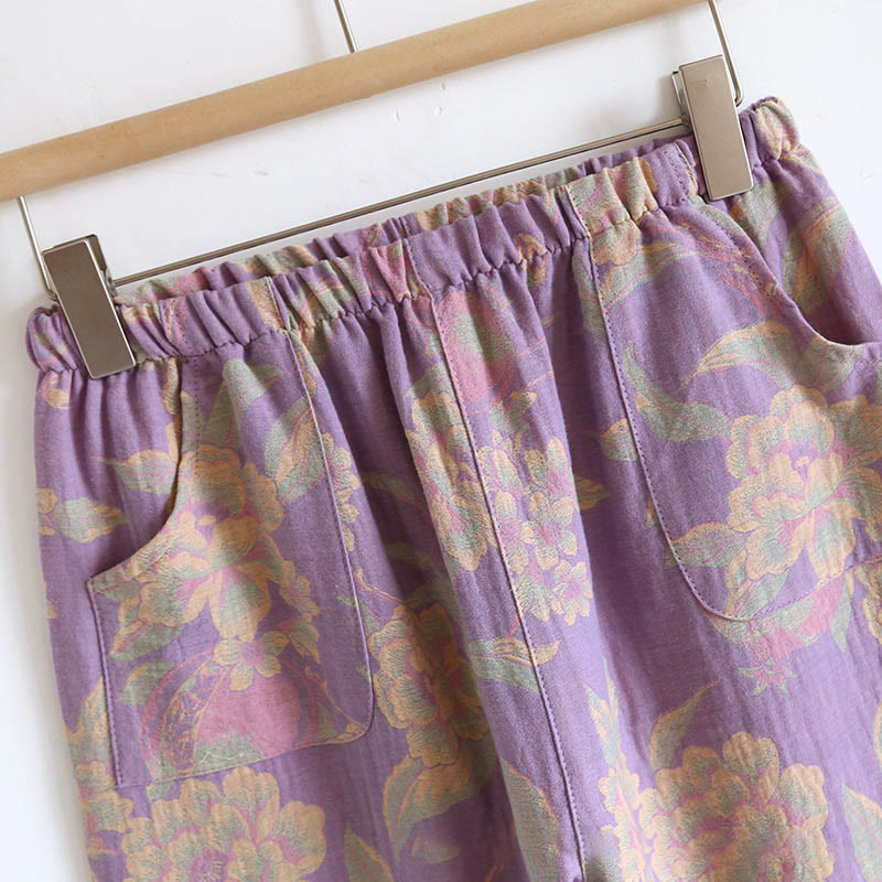 Ensemble 2 pièces en coton Buddha Stones : chemise à manches longues, col rond et boutons, avec poches.  - image 19