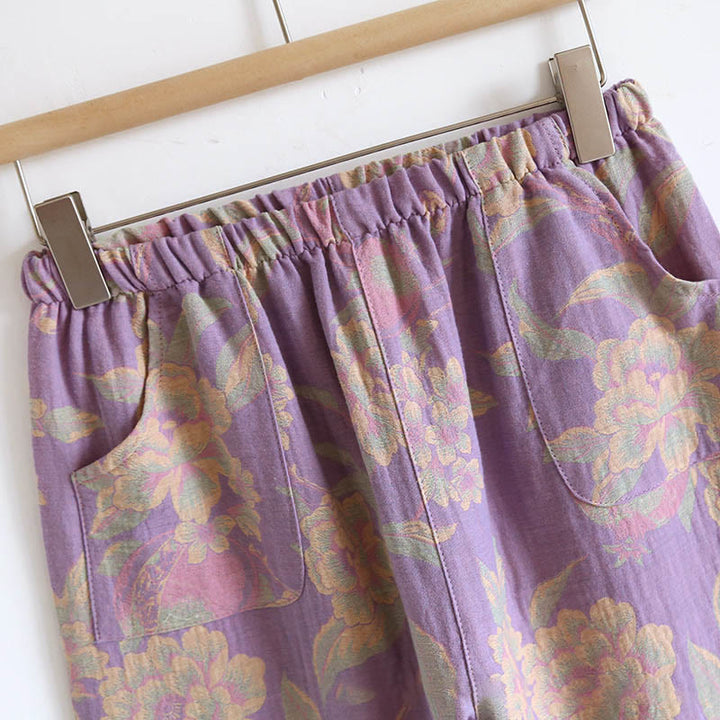 Ensemble 2 pièces en coton Buddha Stones : chemise à manches longues, col rond et boutons, avec poches.  - image 19