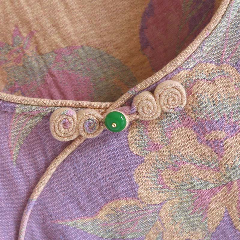 Ensemble 2 pièces en coton Buddha Stones : chemise à manches longues, col rond et boutons, avec poches.  - image 10