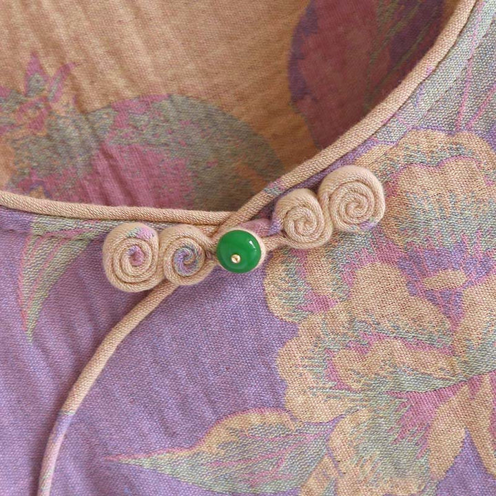 Ensemble 2 pièces en coton Buddha Stones : chemise à manches longues, col rond et boutons, avec poches.  - image 10