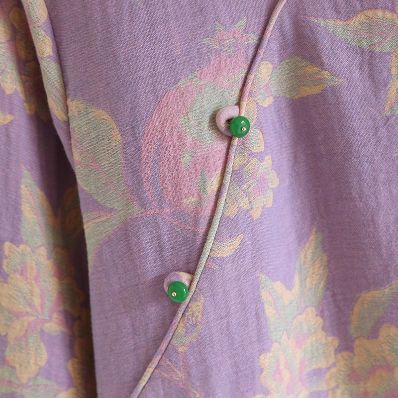 Ensemble 2 pièces en coton Buddha Stones : chemise à manches longues, col rond et boutons, avec poches.  - image 11