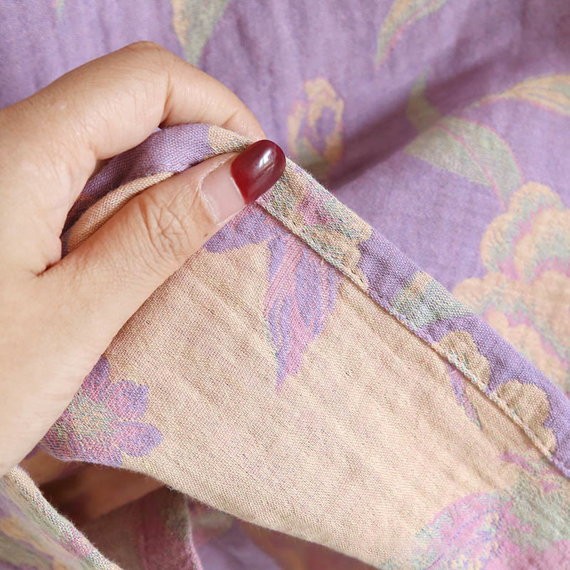 Ensemble 2 pièces en coton Buddha Stones : chemise à manches longues, col rond et boutons, avec poches.  - image 15