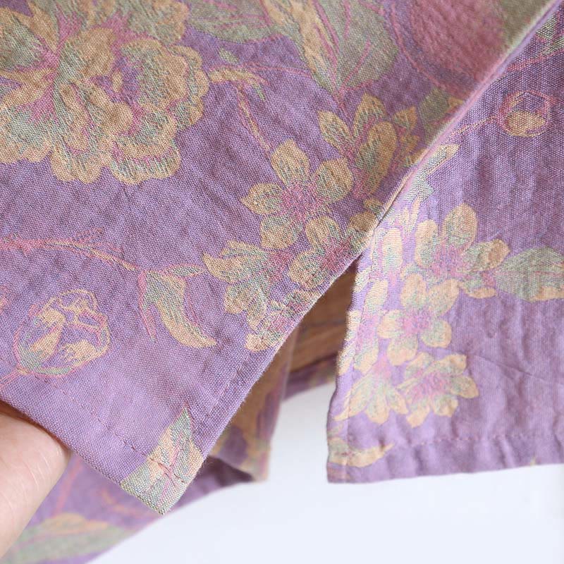 Ensemble 2 pièces en coton Buddha Stones : chemise à manches longues, col rond et boutons, avec poches.  - image 14