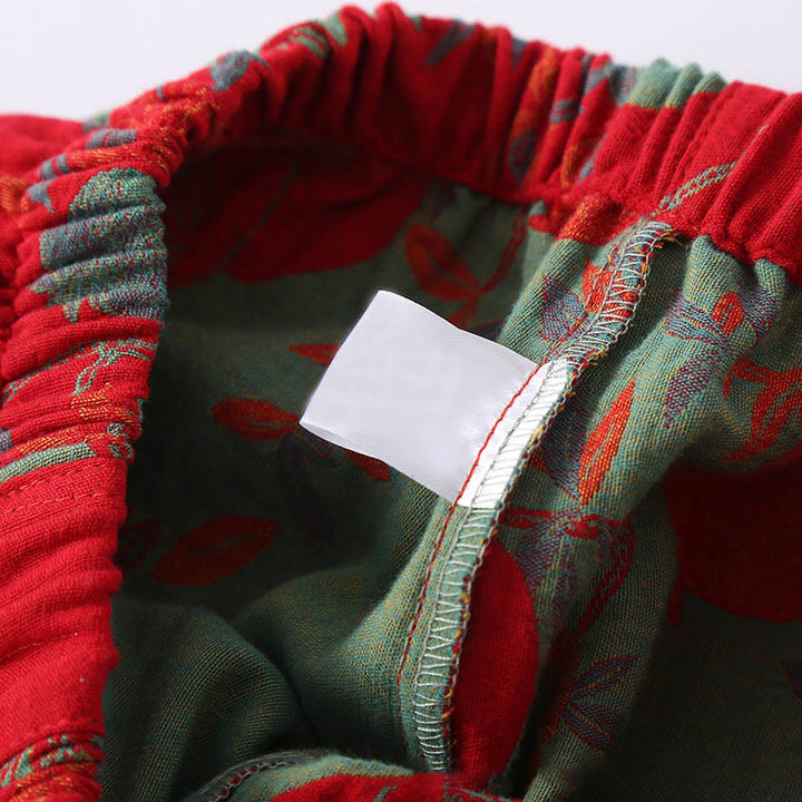 Ensemble 2 pièces en pur coton, motif Buddha Stones : chemise à manches longues boutonnée brandebourg et pantalon à poches.  - image 12