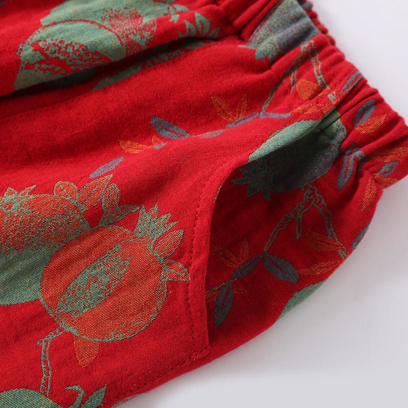 Ensemble 2 pièces en pur coton, motif Buddha Stones : chemise à manches longues boutonnée brandebourg et pantalon à poches.  - image 11