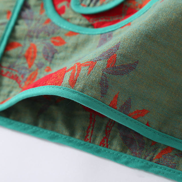 Ensemble 2 pièces en pur coton, motif Buddha Stones : chemise à manches longues boutonnée brandebourg et pantalon à poches.  - image 10