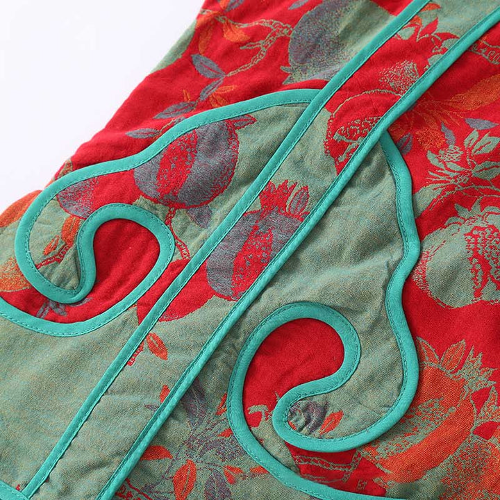 Ensemble 2 pièces en pur coton, motif Buddha Stones : chemise à manches longues boutonnée brandebourg et pantalon à poches.  - image 7