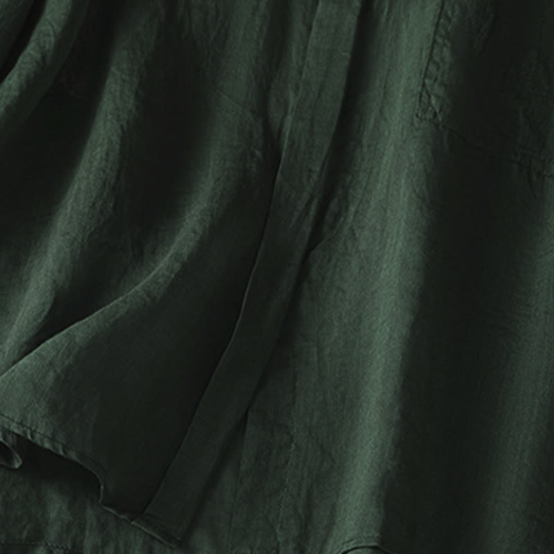 Chemise à manches longues pour femme avec poche et revers, motif Buddha Stones et automne - image 9