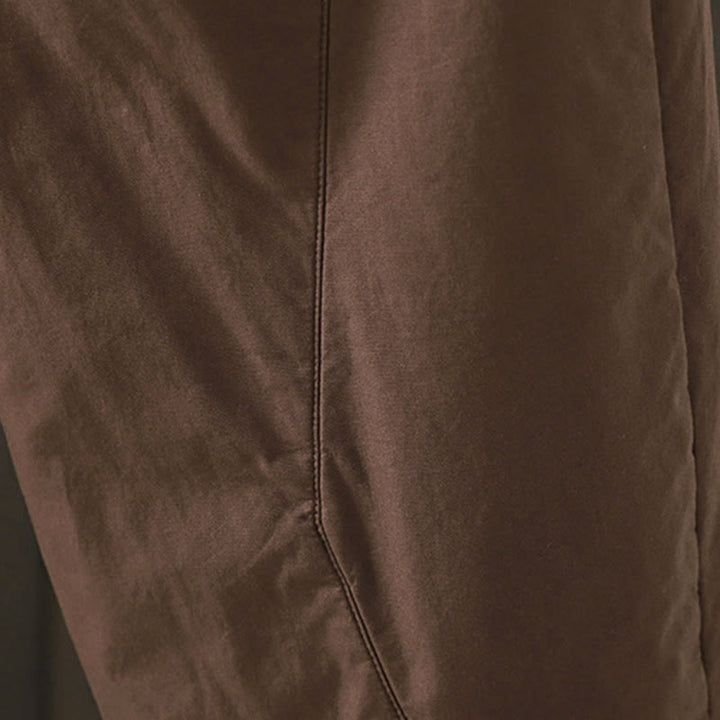 Pantalon thermique harem pour femme en coton uni Buddha Stones avec poches - image 11