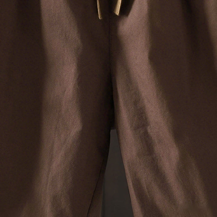 Pantalon thermique harem pour femme en coton uni Buddha Stones avec poches - image 12