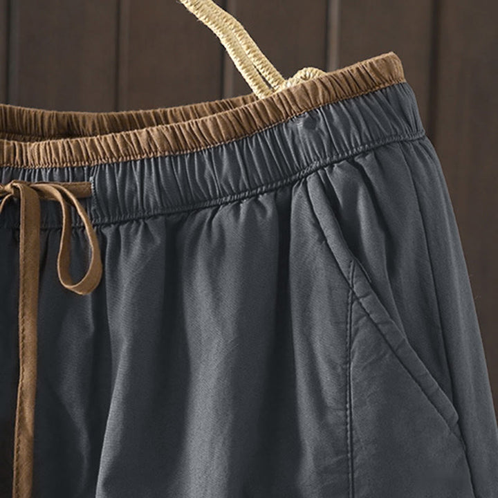 Pantalon thermique harem pour femme en coton uni Buddha Stones avec poches - image 16