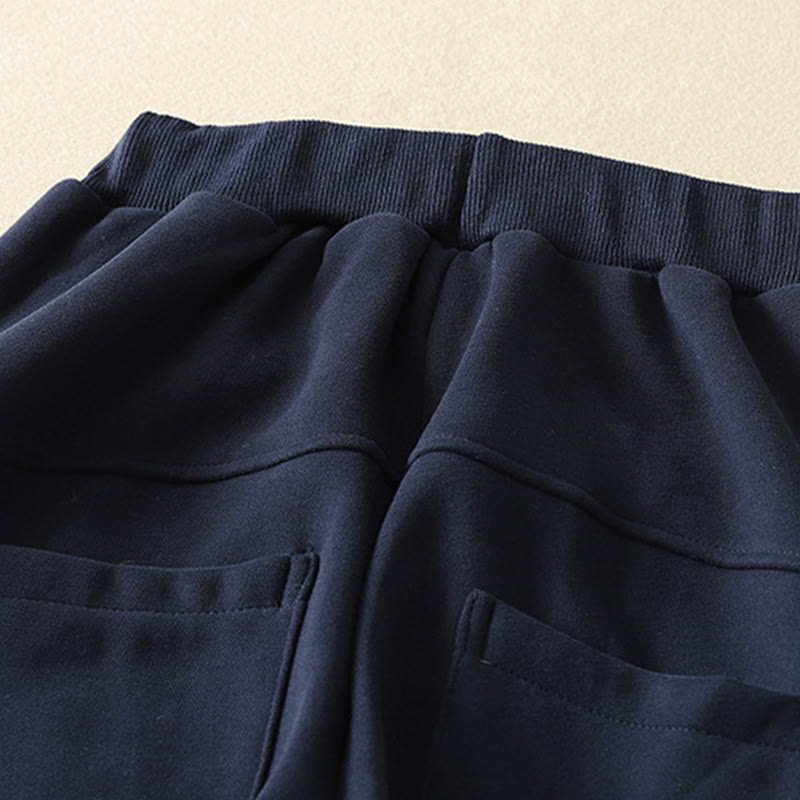 Pantalon large pour femme Buddha Stones Midnightblue avec fermeture éclair, doublure polaire thermique et poches - image 3