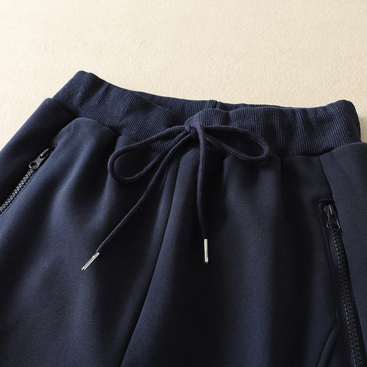 Pantalon large pour femme Buddha Stones Midnightblue avec fermeture éclair, doublure polaire thermique et poches - image 2