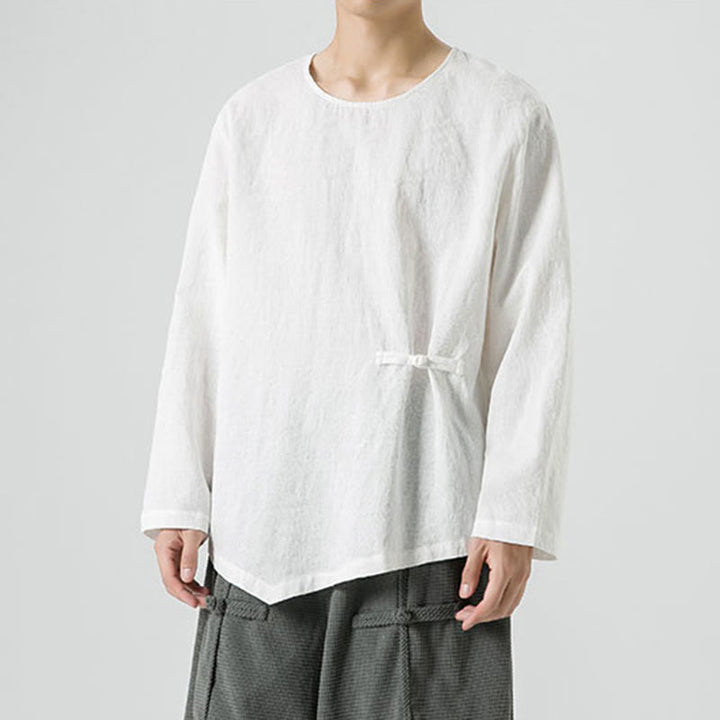 T-shirt à manches longues en coton uni, motif grenouille chinoise, pour homme, inspiré des Buddha Stones - image 12