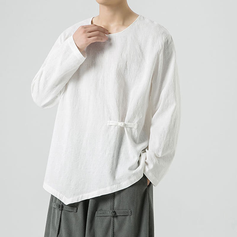 T-shirt à manches longues en coton uni, motif grenouille chinoise, pour homme, inspiré des Buddha Stones - image 14