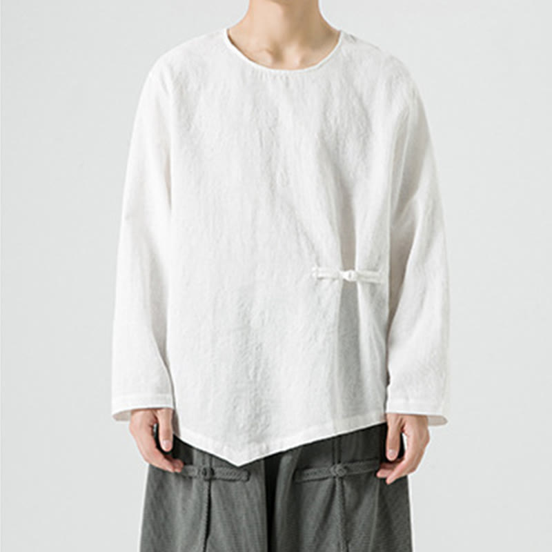 T-shirt à manches longues en coton uni, motif grenouille chinoise, pour homme, inspiré des Buddha Stones - image 10