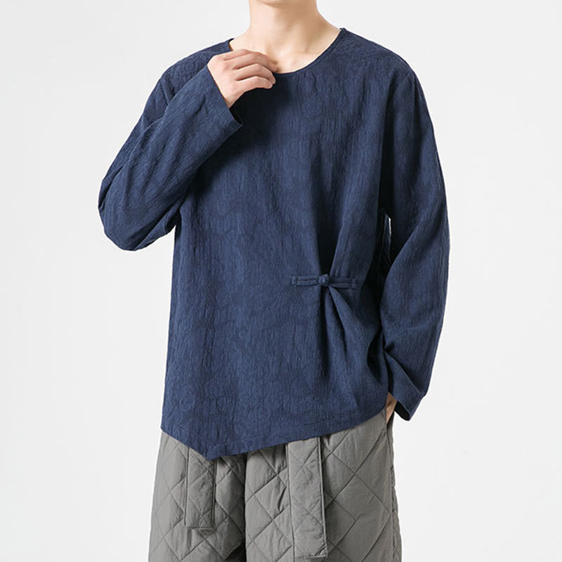 T-shirt à manches longues en coton uni, motif grenouille chinoise, pour homme, inspiré des Buddha Stones - image 6