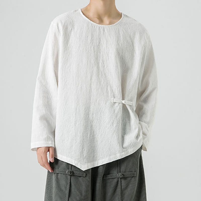 T-shirt à manches longues en coton uni, motif grenouille chinoise, pour homme, inspiré des Buddha Stones - image 13