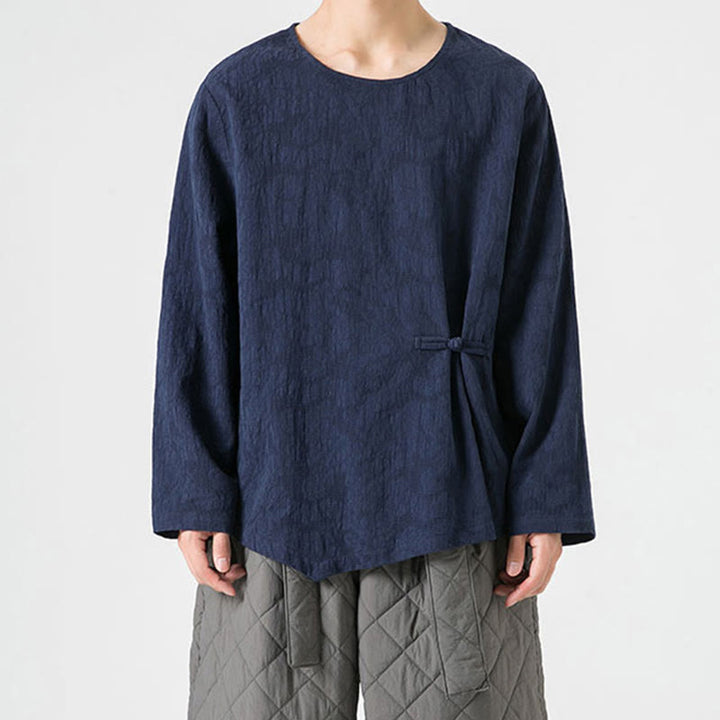 T-shirt à manches longues en coton uni, motif grenouille chinoise, pour homme, inspiré des Buddha Stones - image 2