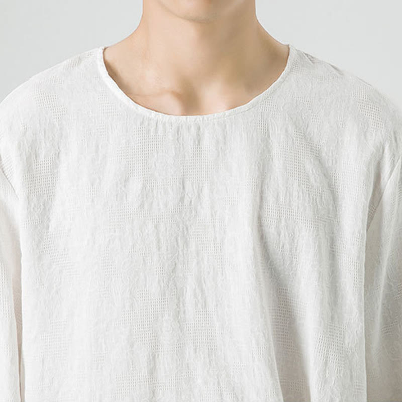 T-shirt à manches longues en coton uni, motif grenouille chinoise, pour homme, inspiré des Buddha Stones - image 19